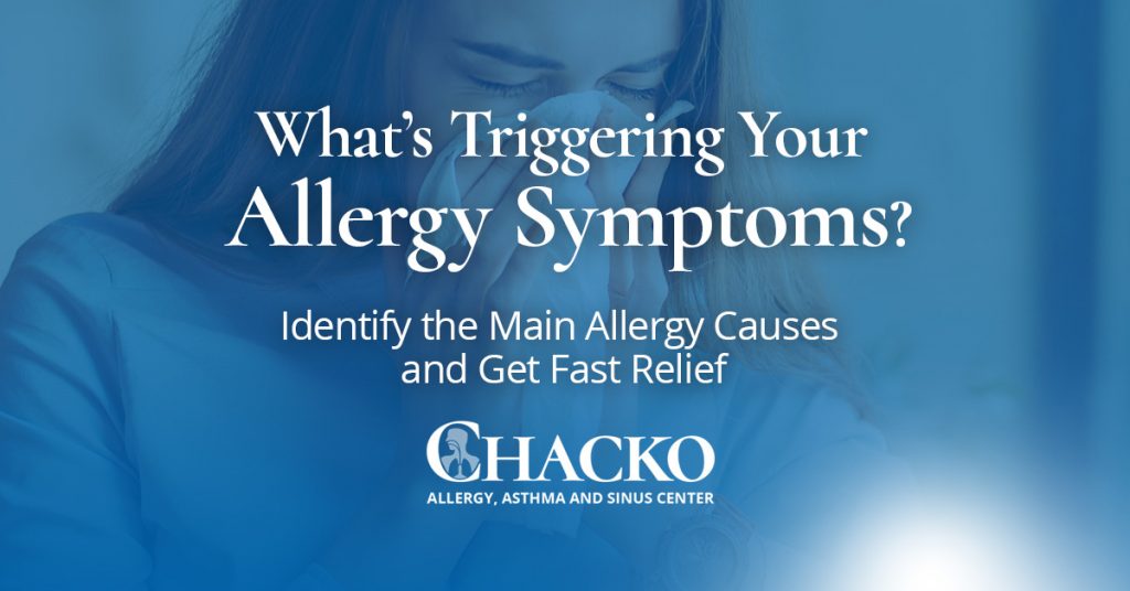 Atlanta allergy triggers infographic.